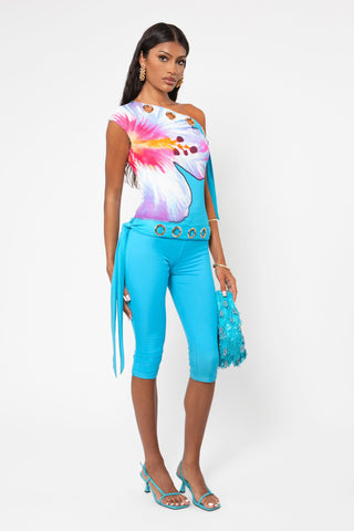 BRIELLE CAPRI - BLUE