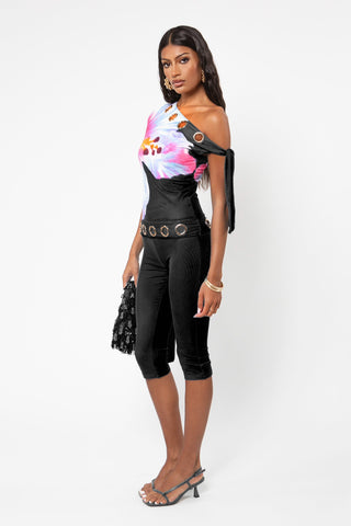 BRIELLE CAPRI - BLACK